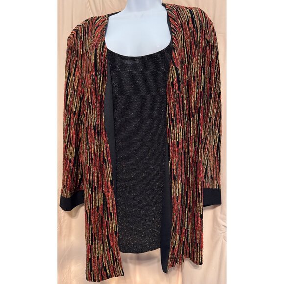 R&M Richards Woman Vintage Tank/Cardigan XL - Picture 1 of 4